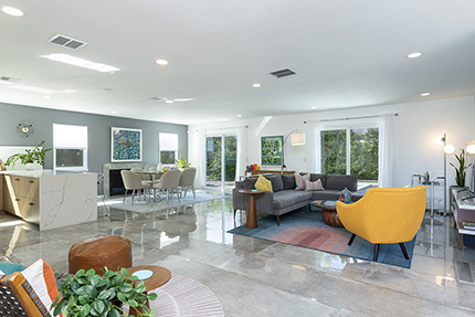 Interior of 3095 N Chuperosa Road in Palm Springs California