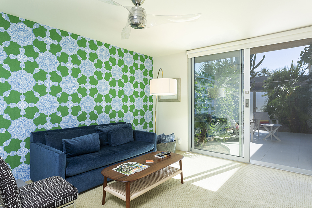 Primary bedroom image at 318 Desert Lakes Drive in Palm Springs California