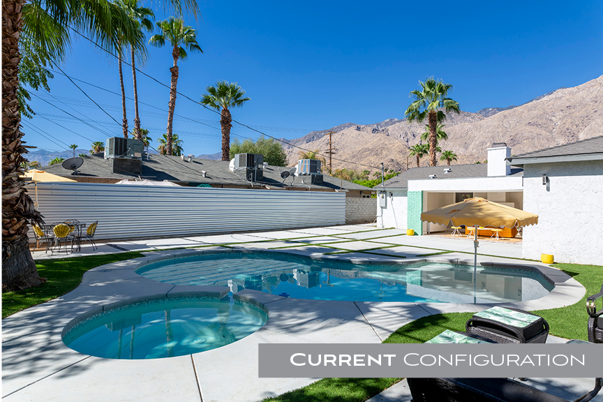 Front exterior of 686 S Camino Real in Palm Springs, CA